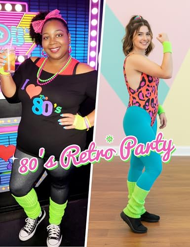 Image of Women Juniors Knitted Leg Warmers 16 inch Neon Colors Dance Halloween Accessory | 80s Party,Yoga Sports Fitness,Warm and Cozy,One Size Fits Most