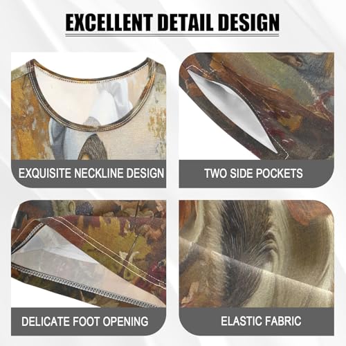 ALAZA Squirre Fall Maple Leaf Pajamas Set Short Sleeve Cotton Sleepwear Summer Pjs 2 Piece 5-14Y4