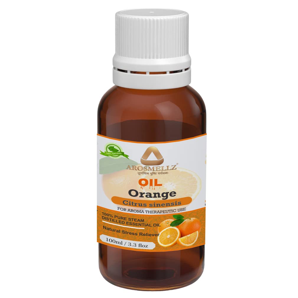 ORANGE Essential Oil Pure, Natural & Undiluted Therapeutic Grade for Skin, Hair, Body, Face and Good Vibes 100 ml (Orange)-image-47
