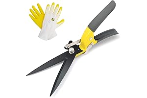Jardineer Handheld Grass Shears: Non-Slip, Razorsharp Grass Clippers for a Pristine Lawn