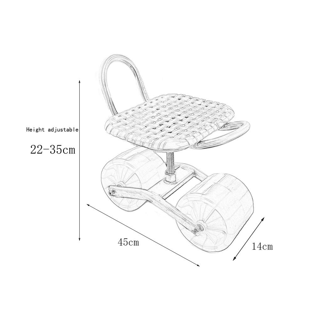 Amazon.co.jp: 腰掛 台車 楽々カート 作業用シートと傘棚付きの