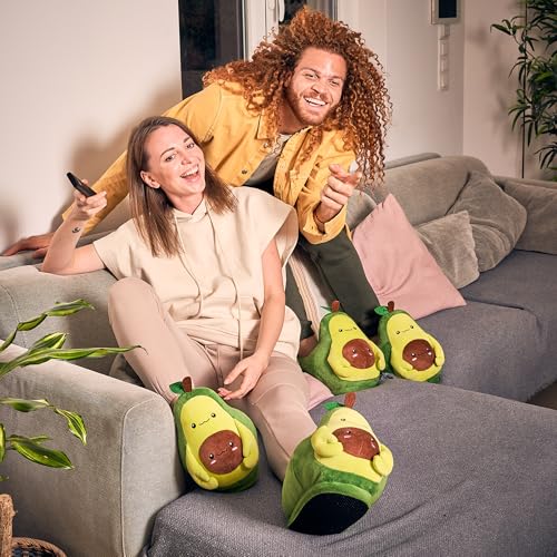 Coddies Avocado Slippers - Avocado Plush Shoes - Novelty and Gag Gift for Women, Men & Kids4