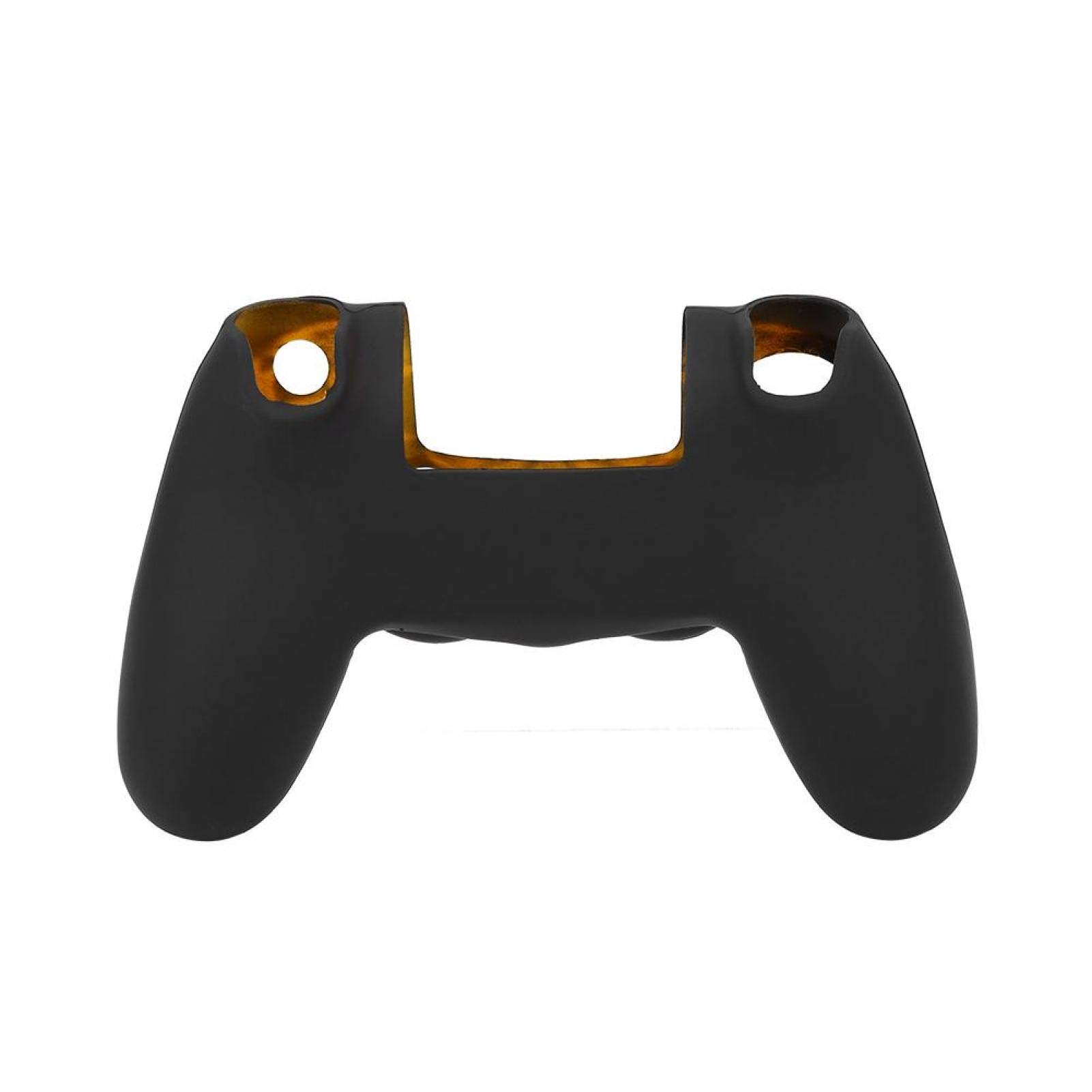 Estuche para Controlador ps4, Estuche de Silicona Suave Skin Grip Shell para el Controlador Playstation 4 PS4(Amarillo Negro)