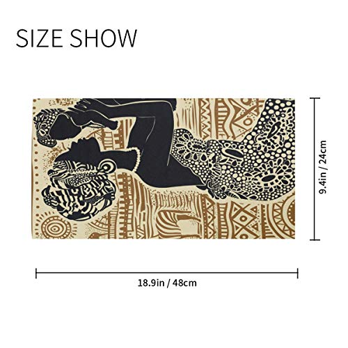 Face Mask Bandana Balaclava Neck Gaiter for Women Men, African Black Woman Face Sun Dust Mask Magic Scarf Headwear for Running Fishing Outdoor2