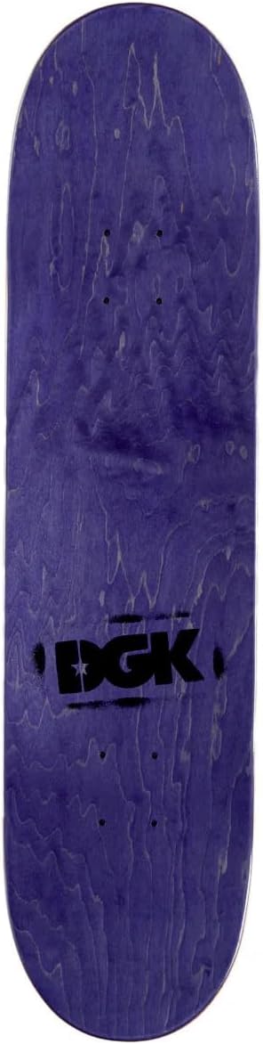 DGK Skateboards Kalis Twin Turbo Skateboard Deck, 7.8 x 31.4 Inches, Wood, Popsicle Shape