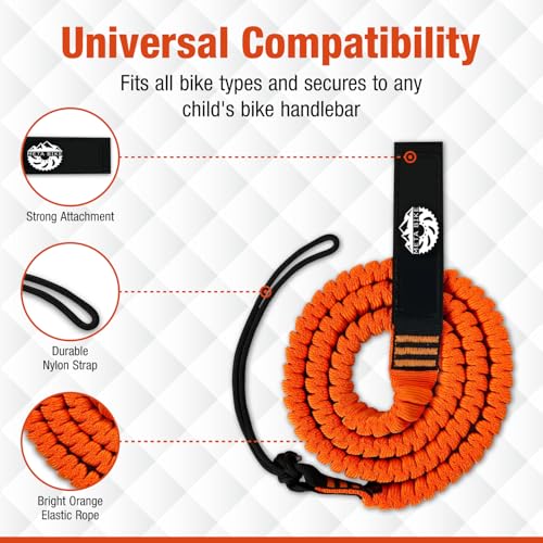 Miniatura 3 de Meta Bike Towkid - Cuerda De Remolque De Bicicleta Para Niños, Cuerda Elástica De 2,5 M