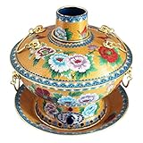 fondue caquelon kupfer 【Fortgeschrittenes Material】: Kupfer-Hot-Pot im chinesischen Stil. Das Ganze besteht aus Kupfer, dick, nicht nur schön, sondern auch stark und langlebig.