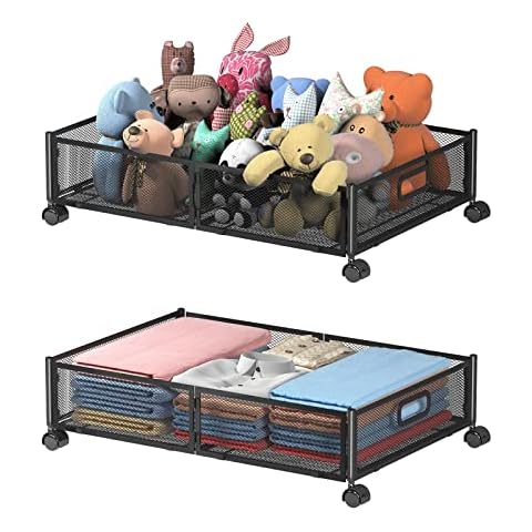 Unterbett-Aufbewahrungsbehälter, Unterbett-Schuhaufbewahrung mit Rädern, faltbare Schlafzimmer-Aufbewahrungs-Organisation Cover