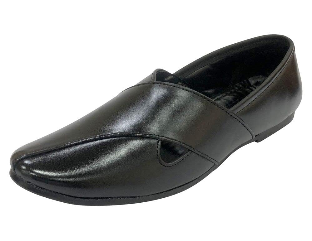 Punjabi Jutti for Men Mojari BlackSherwani Shoes Pakistani Jutti Groom Loafers Slipon Jalsa2