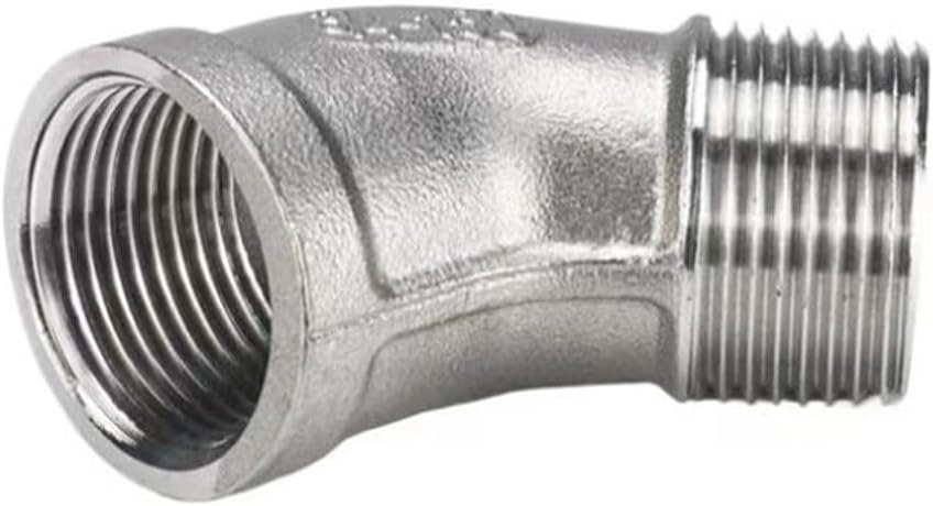 1pc 304 SS 45 Degree Elbow Fitting Connector - Male to Female Thread, 2", 2-1/2", 3", 4" - Durable and erosion Resistant(4In)