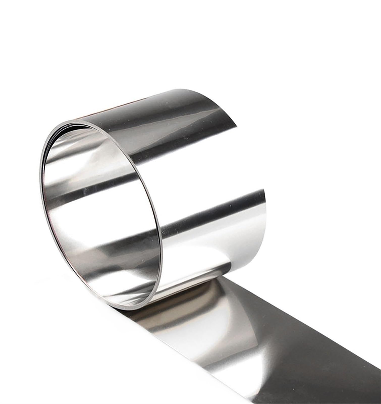 Produktbild von 301 Edelstahlfolie Streifen 1 Meter – 0,1–1 Mm Dick, 15/20 Mm Breit, Für Arbeitsplatte & CNC