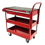 Excel TC301C-Red 36-Inch Steel Tool Cart, Red