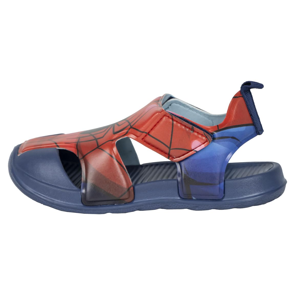 Children's Spiderman Sandals - Size 10 - Made with Polyester - EVA Rubber Sole - Children's Sandals - Spiderman Print - Original Product Designed in Spain