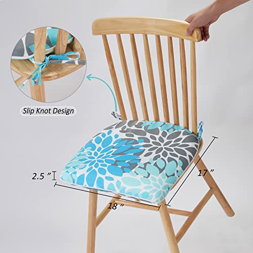 Jmgbird Outdoor Chair Cushions Set Of 4, Patio Cushions D16Xw17 Inch With Ties, Outdoor Chair Pad For Patio Furniture #TOP1