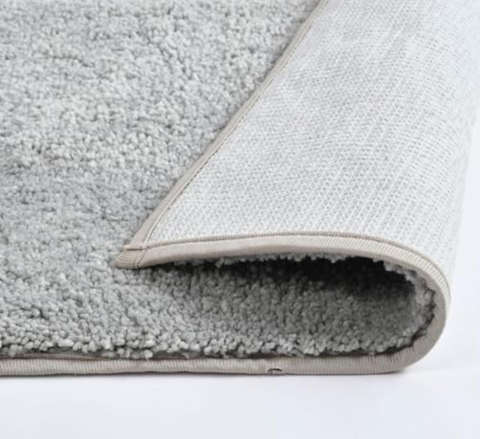 Grey Microfiber Anti-Skid Floor Mat for Bathroom and Kitchen