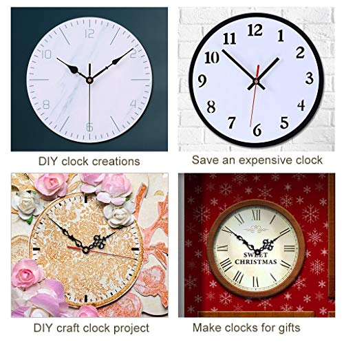 Emoon High Torque Clock Movement Mechanism With 3 Pairs Of Hands, Silent Sweep Quartz Clock Motor Kit For Clock Repair Diy Replacement #TOP5