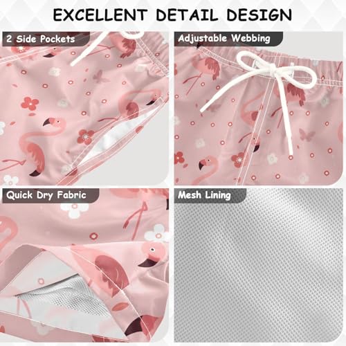 Flamingo 1 Boys Swim Trunks Toddler Shorts Swimwear Boardshorts3
