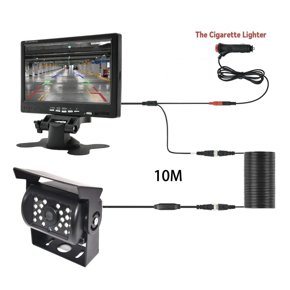 Telecamera Posteriore Per Camion Per Parcheggio | Posteriore per auto di backup universale con 4.3 o 5/7.(7inch 10M)