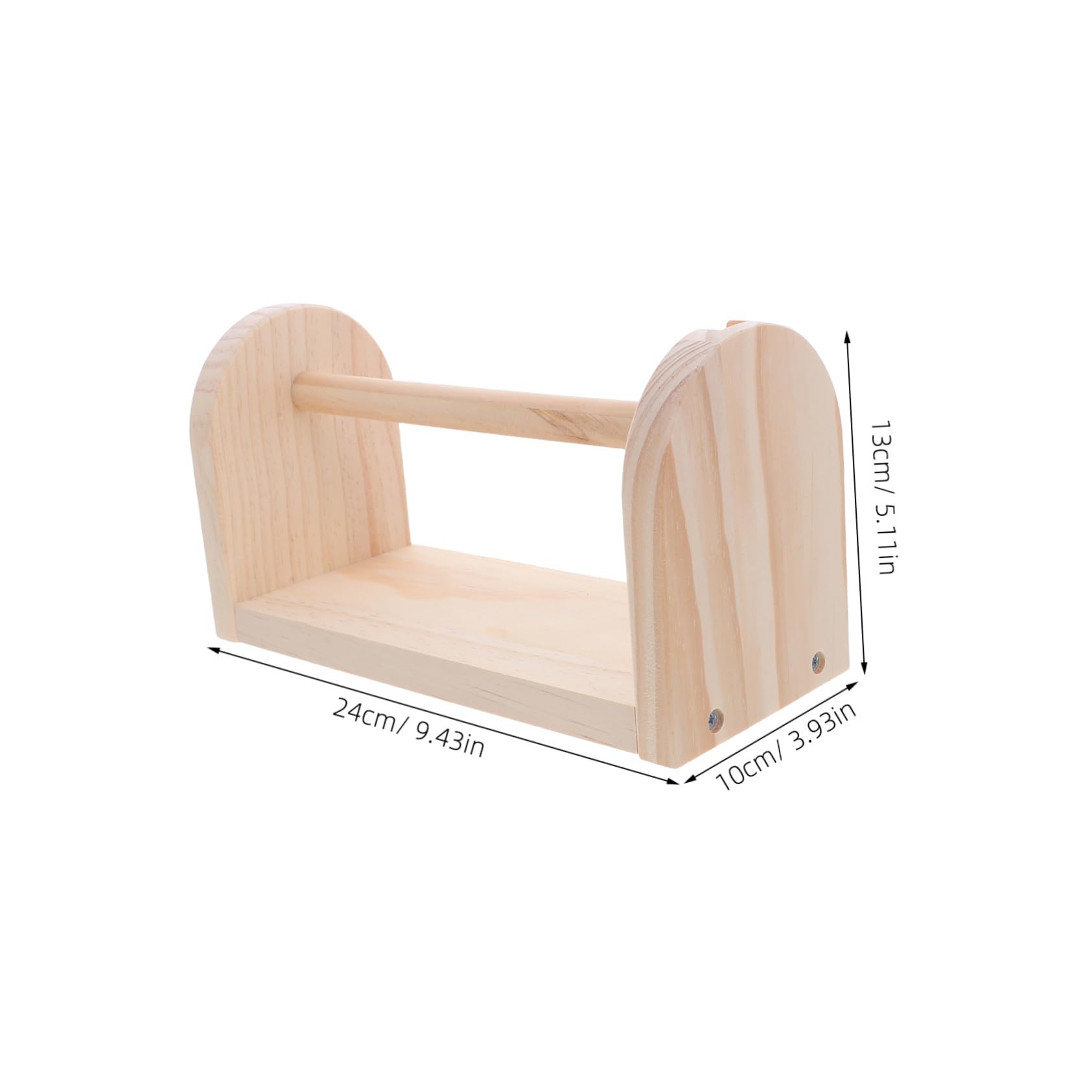Dispenser Nastro Adesivo in Legno con Base Antiscivolo Supporto Multifunzione per Nastro da Ufficio Cucina e Artigianato Organizzatore Compatto per Scrivania
