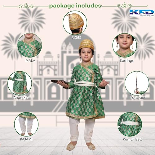 Image of Kaku Fancy Dresses National Heros Freedom Fighters Costumes for Boys & Girls | Independence Day Republic Day Fancy Dress for Schools Plays & Competition | Role Play Politician Costume For Kids