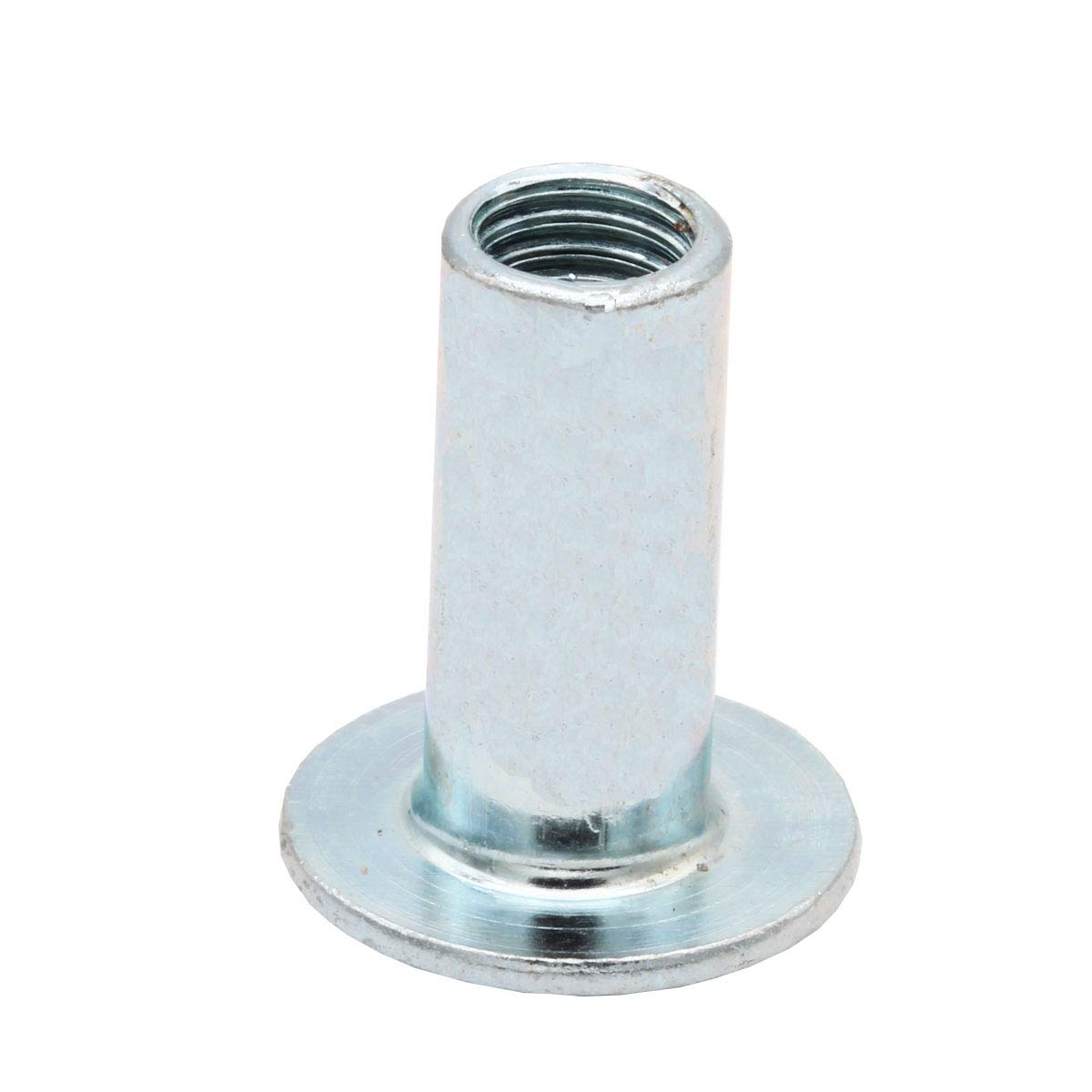 50 dadi a guscio M8 x 23 mm a sei facce cave in acciaio zincato PARCO