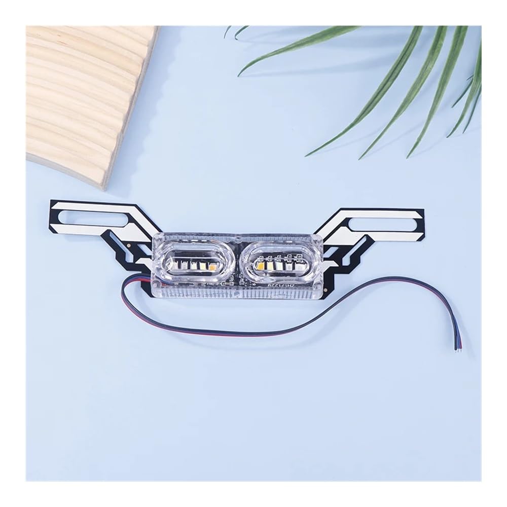 Feu arrière intégré Feu arrière de moto à LED haute luminosité, feu freinage, lampe d'avertissement colorée, accessoires modifiés