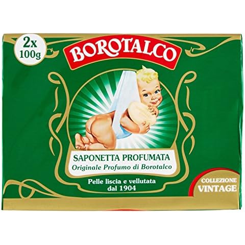 Borotalco, Solid Soap, Scented Solid Soap with Borotalcum Fragrance - Ideal for the Hygiene of your Hands, for smooth and velvety skin - Two 100g Soaps Cover