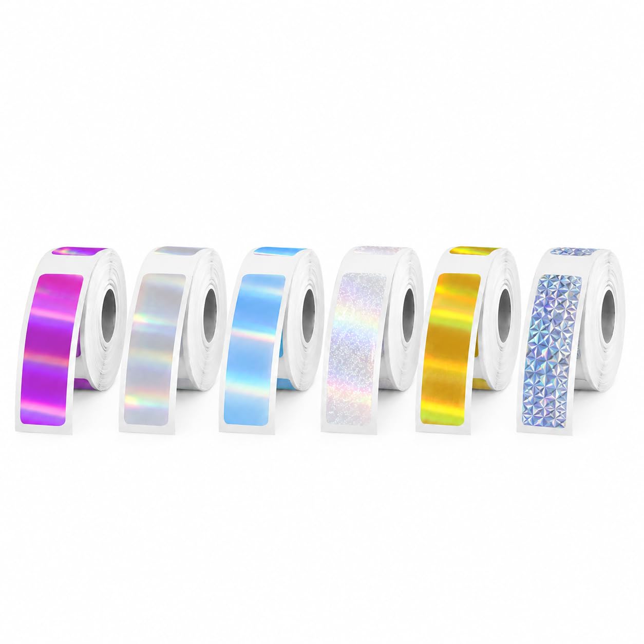 LYNROW 12x40mm Holographic Thermal Labels 960 Pcs 6 Rolls for D30