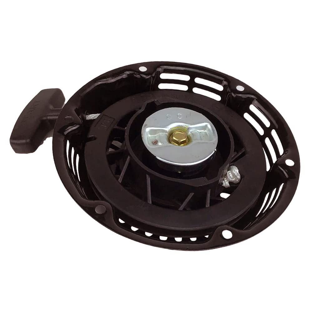 Arranque de retroceso de metal para 196 cc 5.5 hp 6.5 hp Coleman BT200X CT200U CT200U-EX KT196 Motovox MBX20 MB200 Baja Predator 212cc Motor Hammerhead 80T TrailMaster Mini Bike Go Kart negro