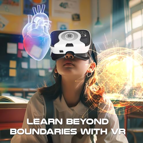 Image of Dood Make in India VR Headset | HD Lenses, Touch Button | Supports Android /iPhone | (White)