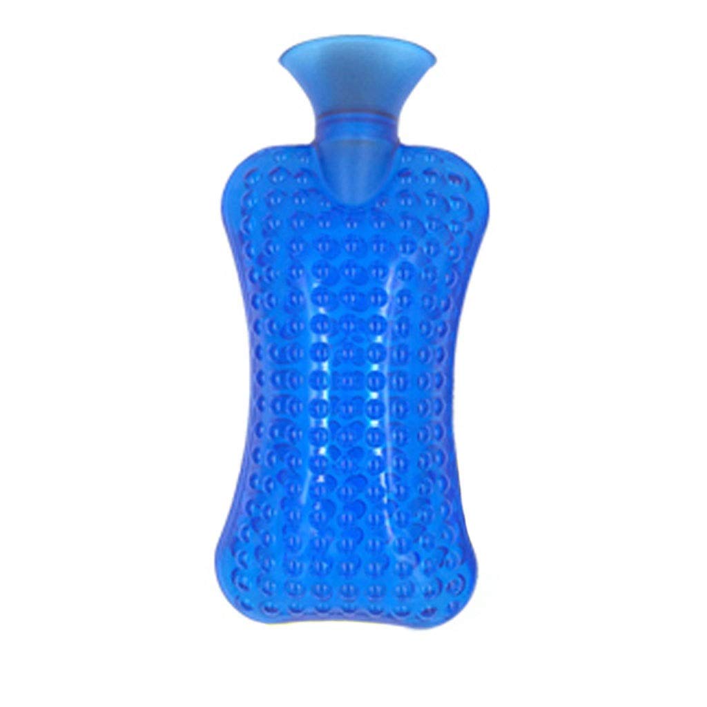 Butelki z gorącą wodą Top Premium Termostat doskonały do ​​łagodzenia bólu Gorąca i zimna butelka na wodę Mini Watehot Torba(Blu)