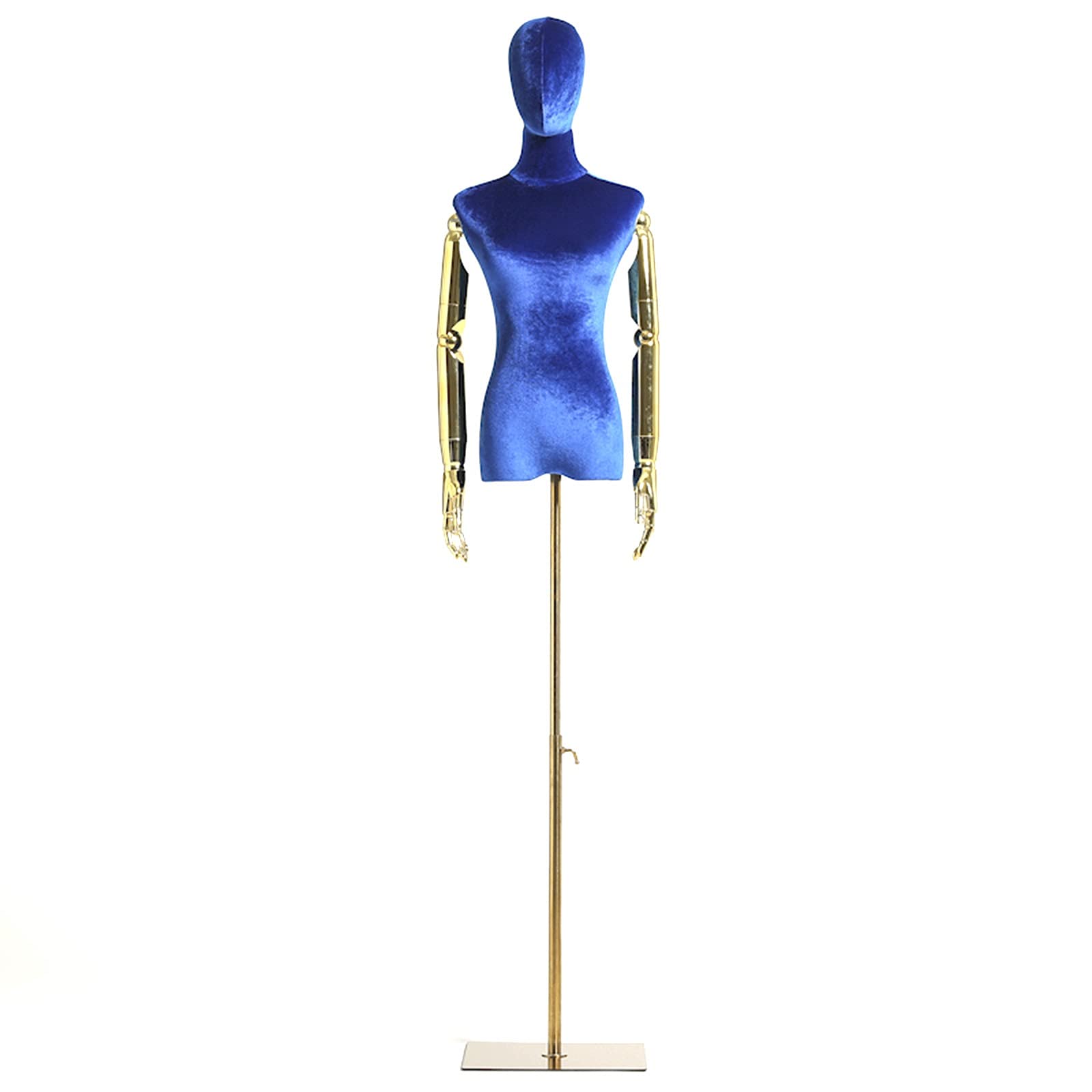 Escaparate soporte de exhibición de ropa con base metálica robusta