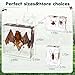 9 Pcs Insects in Resin-Specimen Set,Real Bat Taxidermy Animal Specimens Resin Bugs for Science Education,Entomology Supplies, Bug Display,Oddity Gifts,Decor(Bat Resin 2.95x2.95x0.95inch)