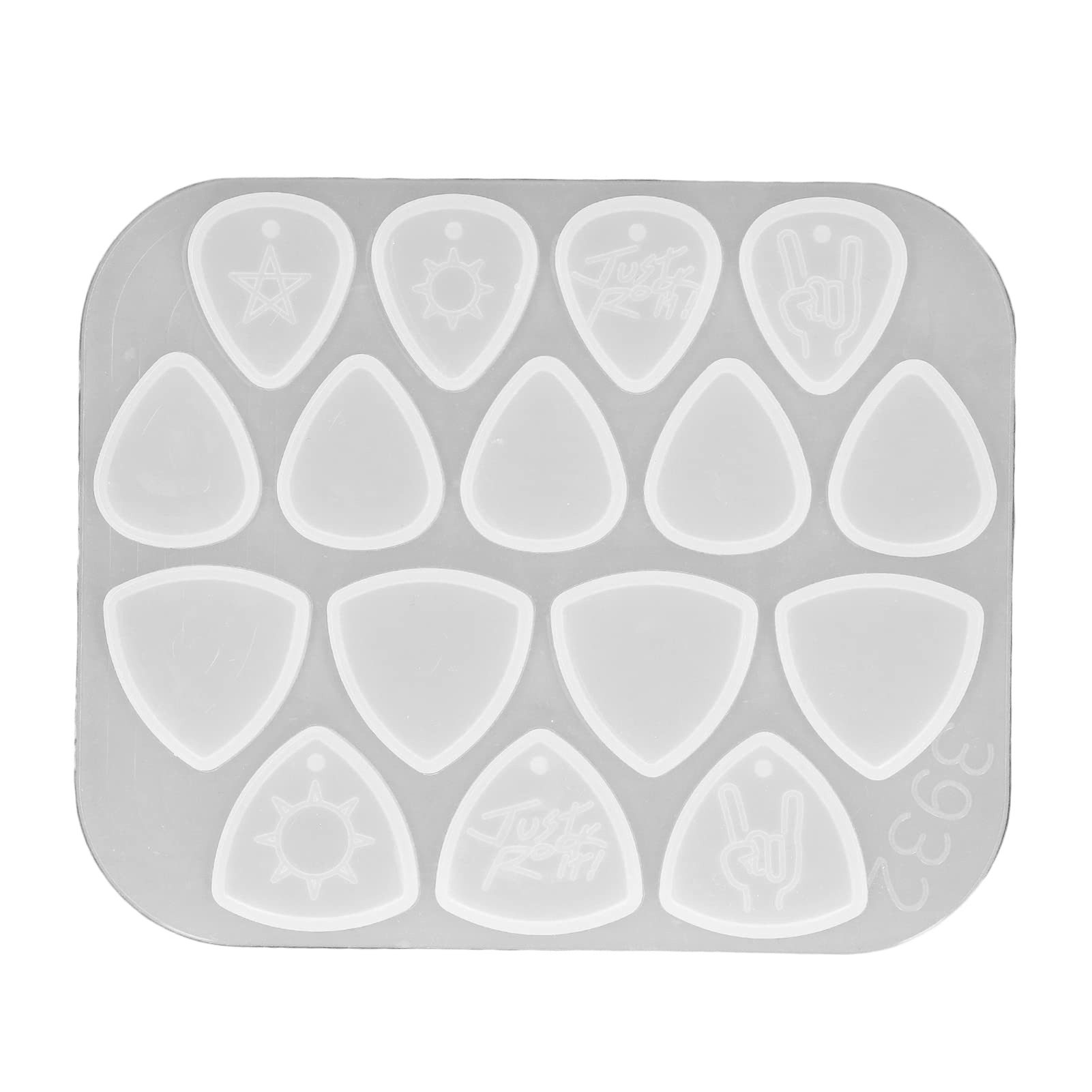Silikonowe Formy do Kostek Gitarowych, Wielokrotnego Użytku, Trójkątne, DIY, Crystal Epoksydowe
