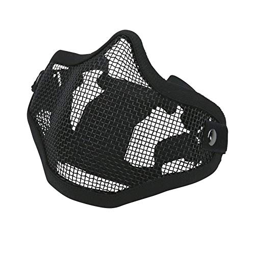 Kombat UK Tactical Airsoft Steel Mesh Face Mask - Black