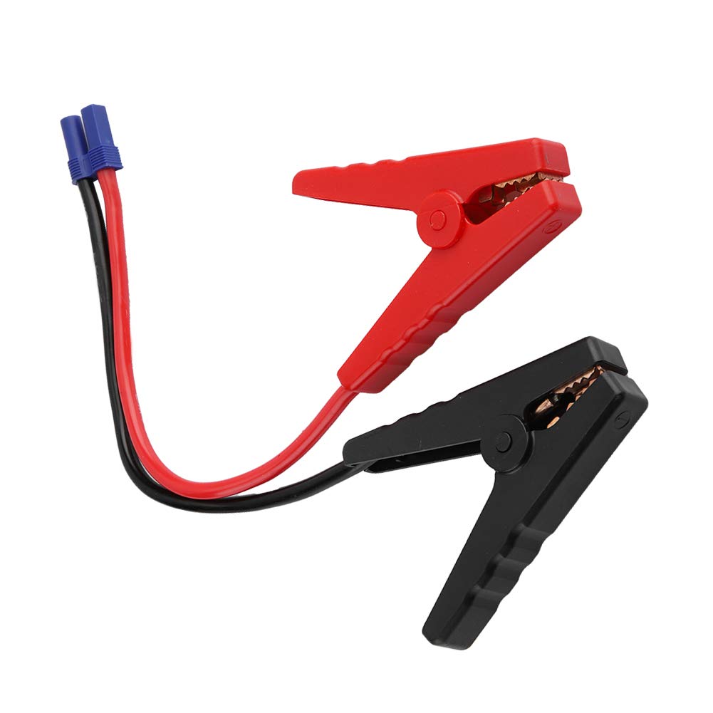 Battery Clip, Car Emergency Jump Starter Battery Clip Test Clamp EC5 Plug Connector 12V