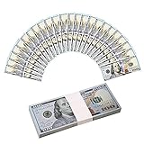 GUMIKE 300 PCS Prop Money, Fake Money 100 Dollars Realistic Bills, Full Print 2 Sided, The Same Size...