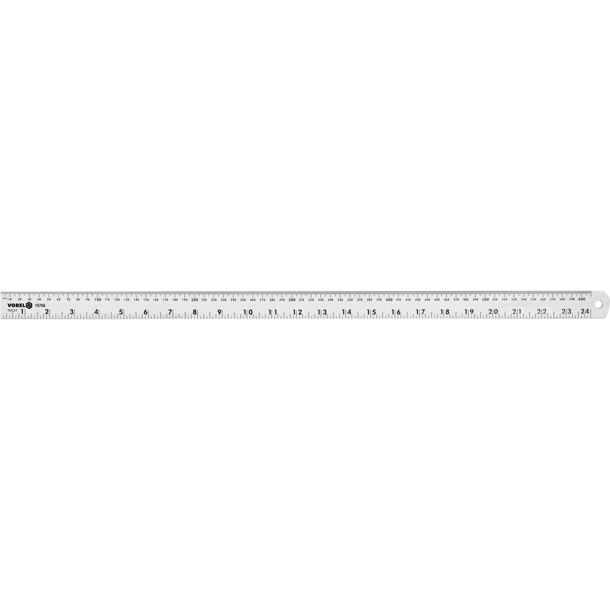 Mamuth Wild Nature Aluminium Scale 600 Mm With Metric & Inch Scale - Dust And Shockproof Aluminium Ruler, Craft & Diy Tool, Includes Hanging Hole