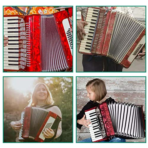 22 Key Piano Accordion 8 Bass Professional Button Reed Accordion Instrument For Beginner With Storage Bag(Blue) #TOP6