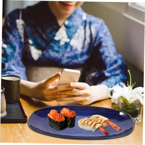 Plato sushi de cerámica IMIKEYA pequeño para servir miniatura 3