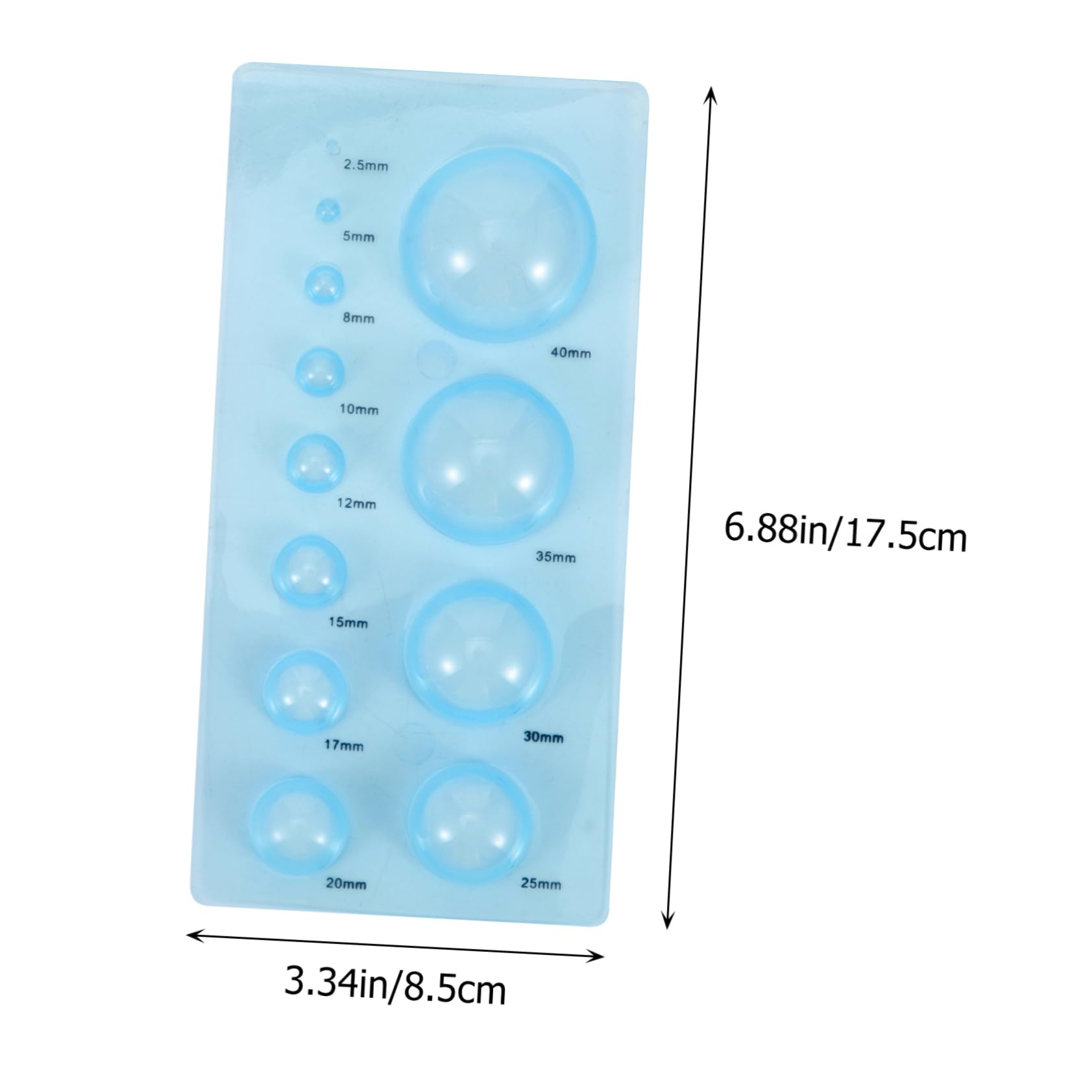 EPIGEIST 4Pcs DIY Paper Craft Quilling Mould Set Half Ball Domes for Shapes Durable Material for Flowerpots Petals and Animal Models Compact Quilling Tool