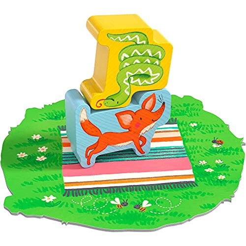 Image of HABA My Very First Games - Animal Upon Animal Junior: Toddler Stacking Game for Preschool Learning Activities & Fun Family Games for Ages 2+