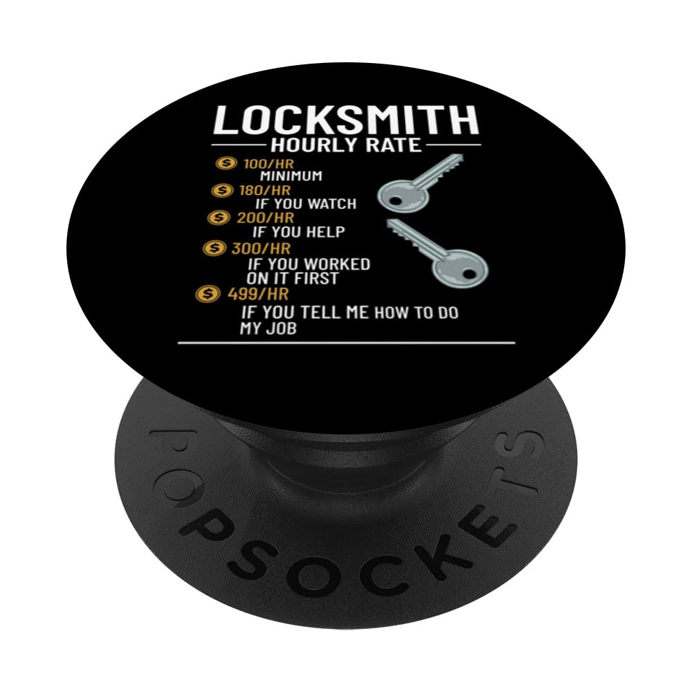 Locksmith Lock PickingCar Door Key Locksmithing PopSockets Swappable PopGrip