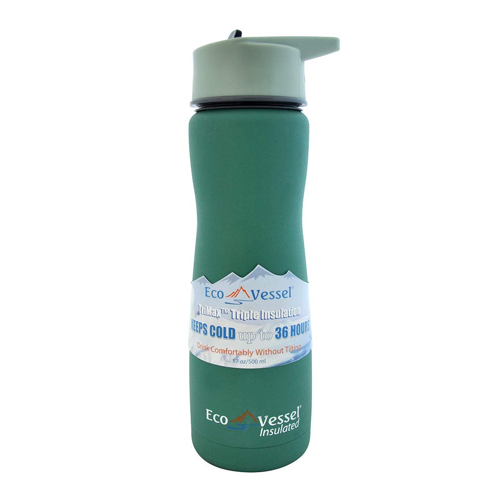 Eco Vessel Aqua Vessel Insulated Filtre Bottle Termos 0.75 lt, Yeşil