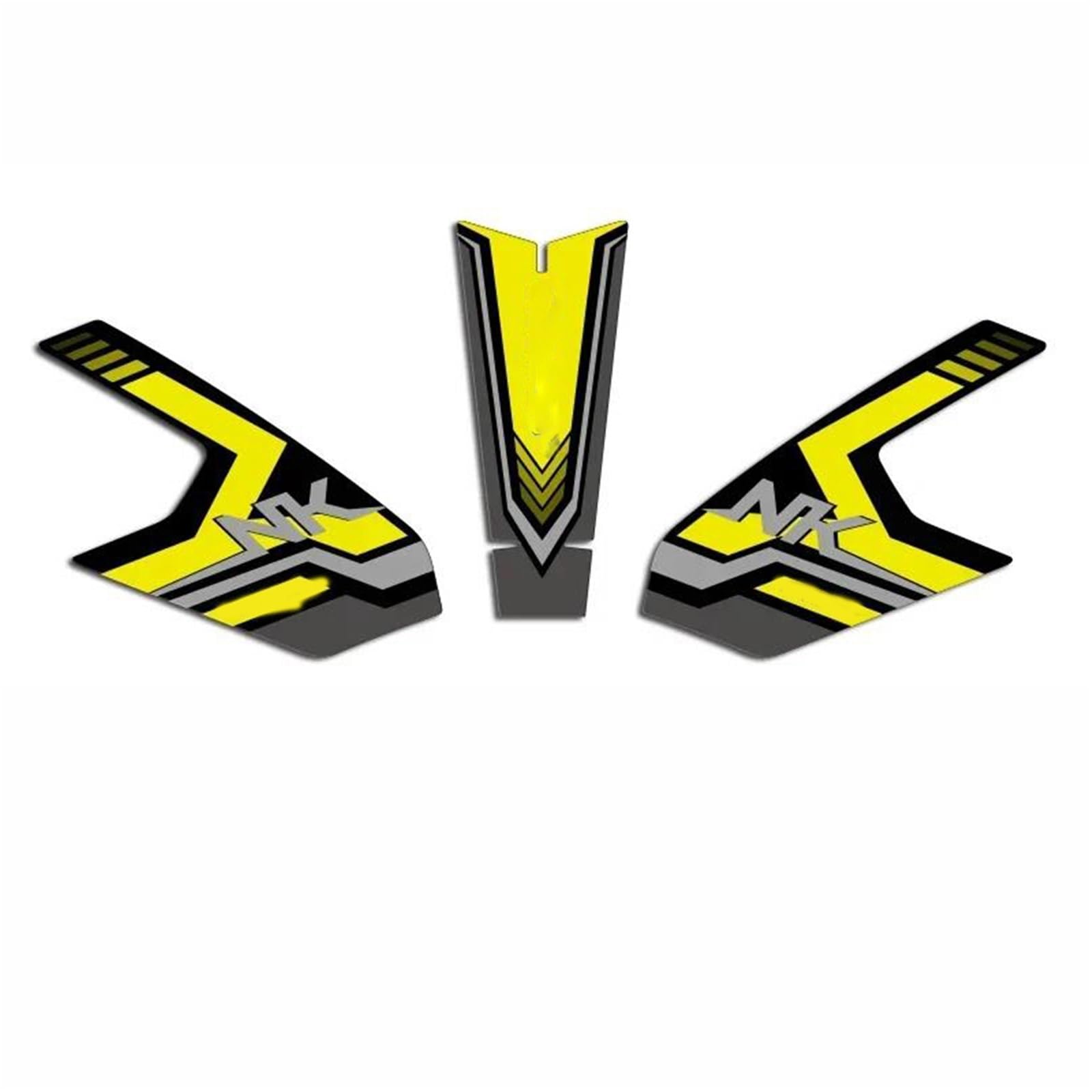 Decorative Sticker for CFMOTO 250NK 250 NK 2021 Motorcycle Fuel Tank Sticker Decal Pad Protector Accessories Set(Yellow)