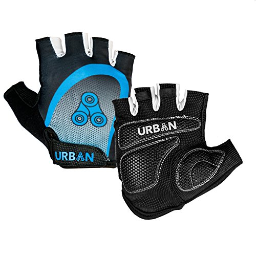 Urban Cycling - Elite Half Finger Bike Gloves with Gel Pads for Thick
