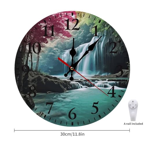 Reloj de Pared Redondo Silencioso con Numerales Árabes miniatura 2