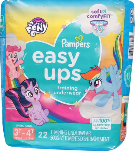 Image of Pampers Training Pants - Easy Ups Girls & Boys - Size 3T-4T, 22 Count, Peppa Pig Potty Underwear (Packaging May Vary) (Pack of 4)