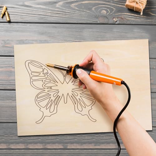 7 Stück A4 Sperrholzplatte 3mm, 300 x 200 mm Bastelholz zum Basteln Lindenholz Sperrholz Dünne Holzplatten für Malen Brandmalerei Laserschnitt Bastelarbeiten Deko