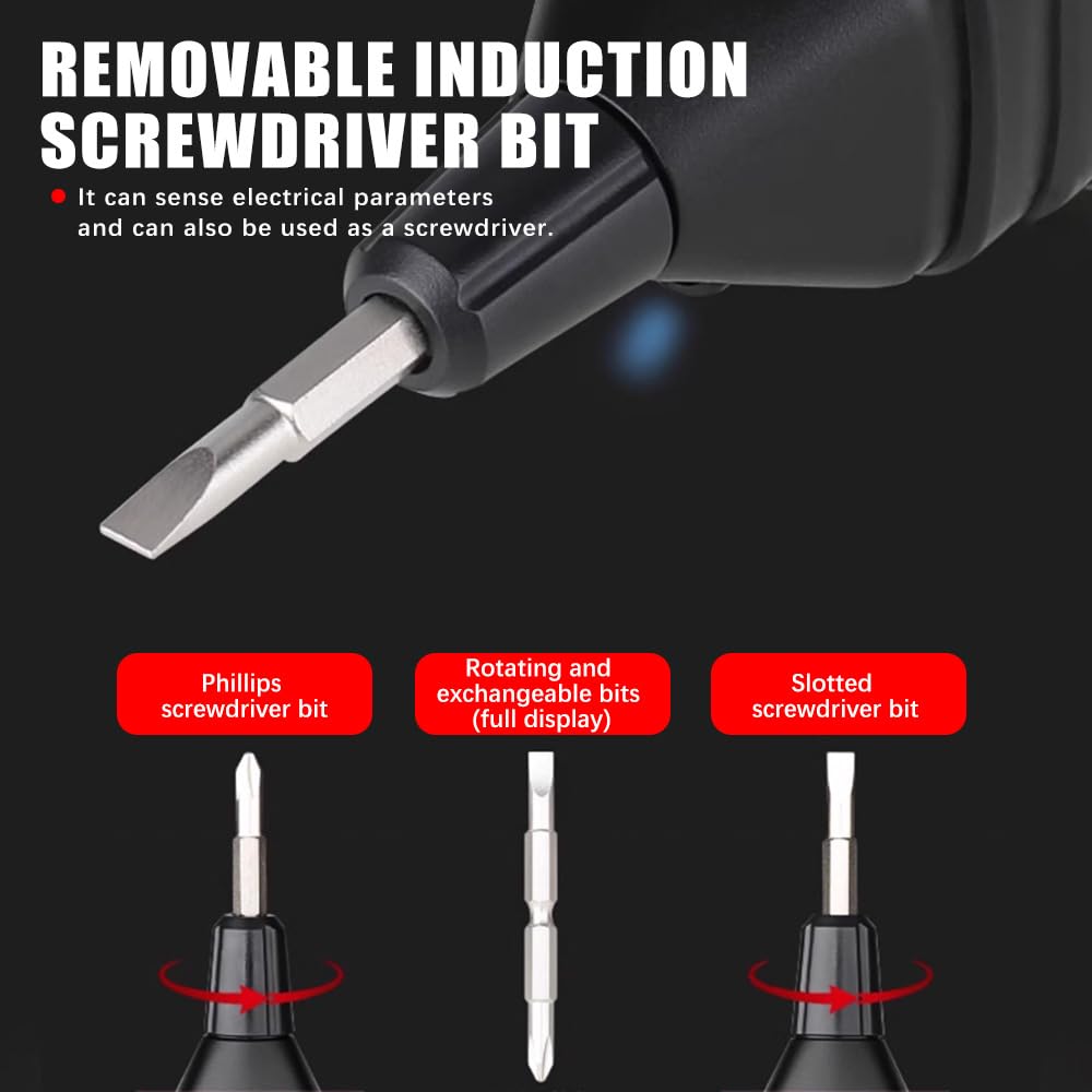 Rilevatore Di Tensione Senza Contatto Penna Elettrica Tester Di Tensione CA Rilevatore Di Punti Di Interruzione Intelligente 12-1000 V - Foto 4